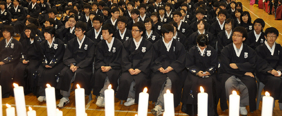 민족사관고등학교 입학식에 참석한 학생들. <한겨레> 자료사진