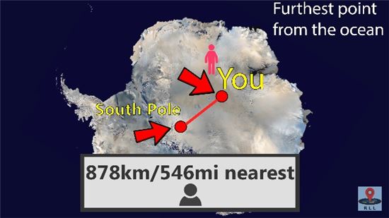 구 소련 탐험대가 구축한 남극 도달불능점의 대피소는 고독의 절정을 맛볼 수 있는 곳이다. 대피소는 연구기지들이 밀집한 남극기지까지 878km 떨어져 있다. (이미지 출처 = 리얼라이프로어 유튜브 영상 캡처)