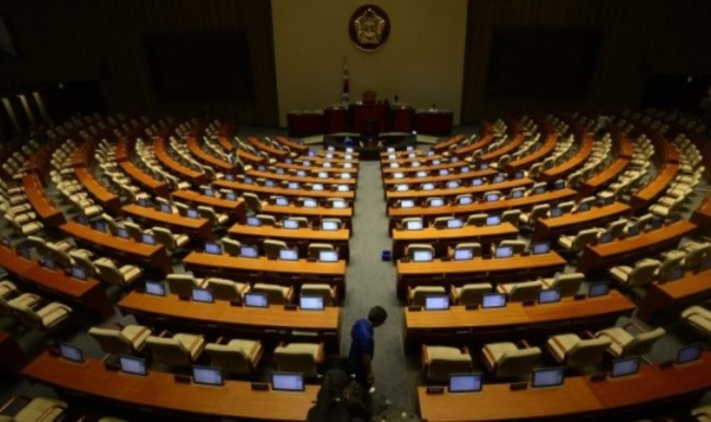 불 꺼진 국회의사당불 꺼진 국회의사당