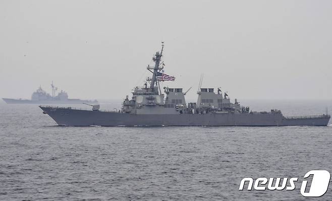 미 해군 이지스 구축함 '피츠제럴드호' (자료사진) © AFP=뉴스1
