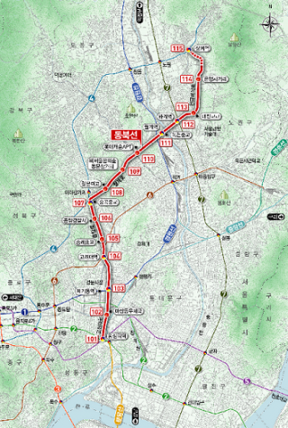 서울 지하철 왕십리역~상계역 구간을 연결하는 총연장 13.4km 동북선 경전철 위치도. /제공=서울시.