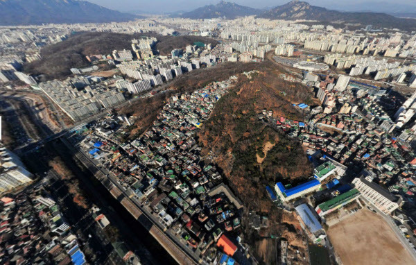 서울시 노원구 월계동을 하늘에서 본 모습./ 네이버 항공뷰 캡처