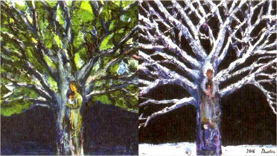 왼쪽부터 생명의 나무 '여름'과 '겨울'