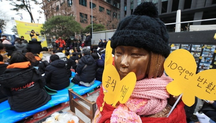 '소녀상은 항상 그 자리에'
