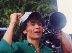‘경마장 가는 길(1991)’을 촬영 중인 장선우 감독.