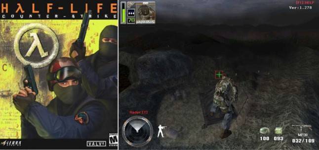 ‘카운터 스트라이크’(왼쪽)와 ‘카르마’(오른쪽)