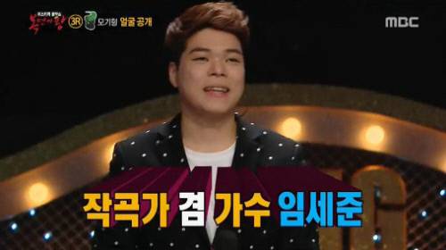 임세준 ‘복면가왕’ 출연 모습. 사진 MBC 방송 화면 캡처