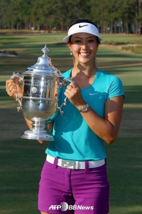 지난 해 US여자오픈에서 생애 첫 메이저 우승에 성공한 미셸 위.