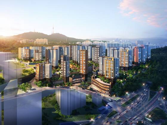 ´e편한세상 옥수 파크힐스´ 투시도/제공=대림산업© News1