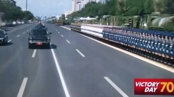 중국 열병식 [사진 중국 CCTV 캡처]