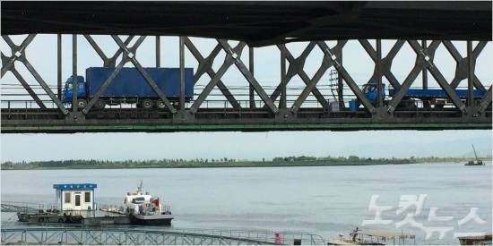 압록강 대교 모습(사진=안ㅇ윤석 대기자)