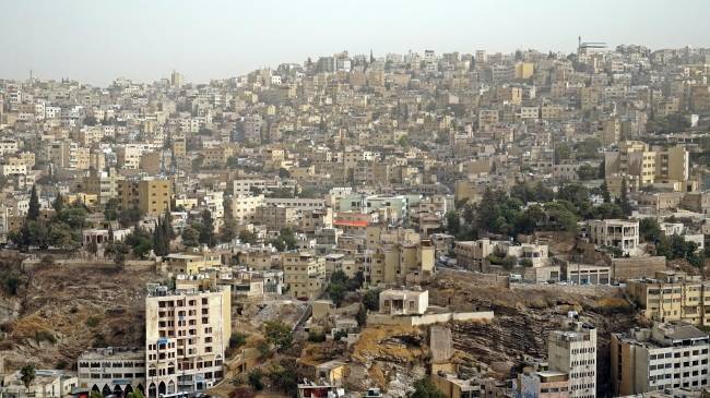 시타델에서 내려다 본 암만 시내.