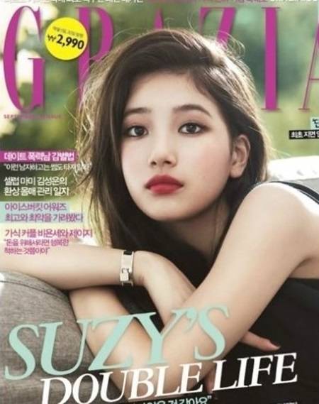 걸그룹 미쓰에이 멤버 수지가 촬영했던 지난해 9월 그라치아 표지. [사진제공=그라치아]