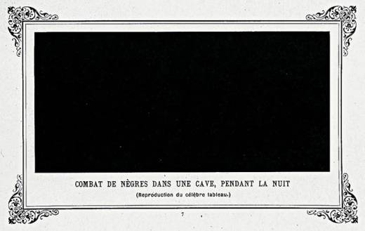 알퐁스 알레(1854~1905년)가 그린 검은 사각형. 제목은 ‘밤 지하실에서 싸우는 흑인들’. 알레는 모노크롬(흑백) 예술에도 일가견이 있었다.