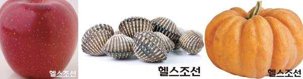 [헬스조선]사과,꼬막,늙은호박(사진 헬스조선DB)