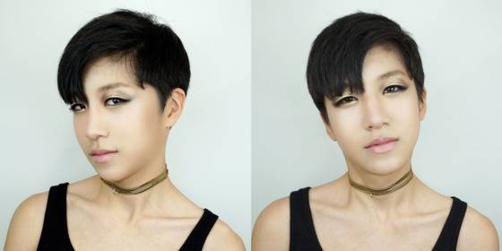 메이크업만으로도 가인의 섹시함과 다크함을 동시에 표현할 수 있다.© News1star