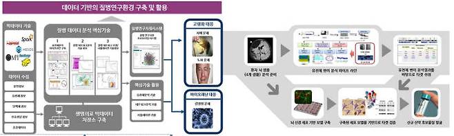 데이터 기반 질병연구환경 구축 및 활용도.