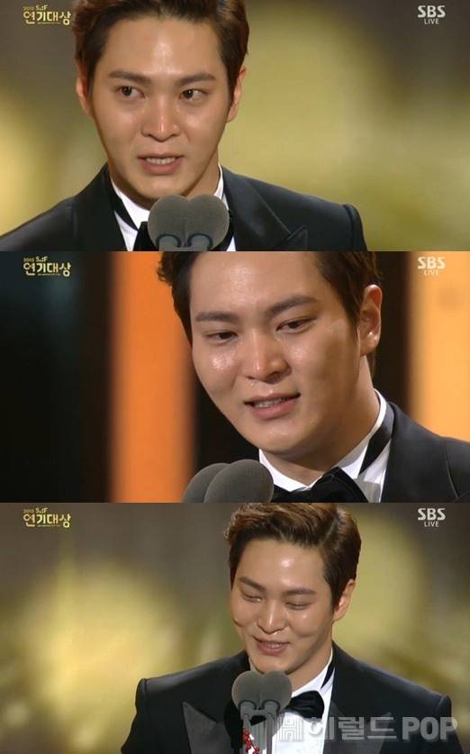 [주원. 사진=SBS '2015 연기대상' 방송화면 캡처]
