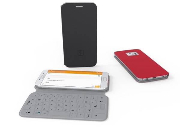 삼성의 갤럭시S6와 갤럭시S6엣지용 공식 쿼티 키보드 케이스가 나왔다. 근거리통신(NFC)기능까지 지원된다. 사진=원2터치/샘모바일