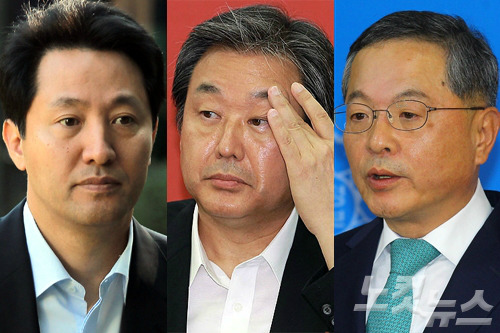 (왼쪽부터)오세훈 전 서울시장, 김무성 새누리당 대표, 안대희 전 대법관 (사진=자료사진)