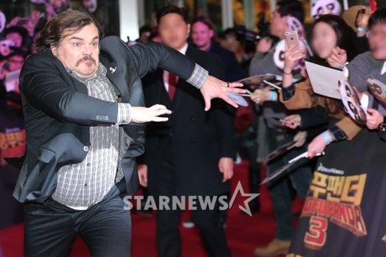 잭 블랙, 여인영 감독 /사진=박찬하 인턴기자