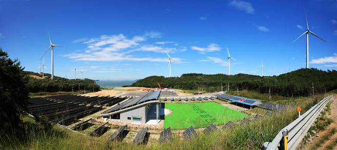 영흥 풍력단지.