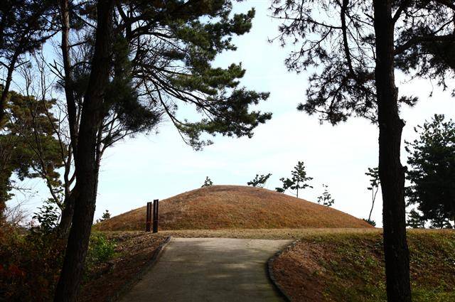 전북 익산에 위치한 쌍릉. 대왕묘. 사진 국립전주박물관 제공