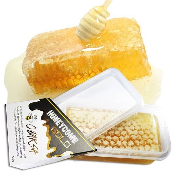 최종제품으로 소비자와 만나고 있는 벌집꿀. 벌집도 벌꿀과 함께 먹는다