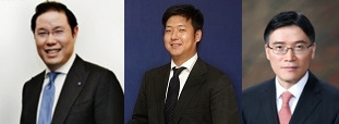 ↑ 조현상 효성 부사장(FMK 사내이사), 이건훈 FMK 대표, 김광철 FMK 대표.이 대표는 이달부터 동아원 그룹계열이었던 사료업체 ANF의 총괄사장을 새로 맡았다. /사진제공=효성, FMK