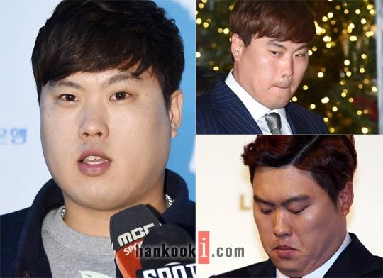 84마일 류현진 . 사진=자료사진. 2016년 1월 류현진 모습(사진 왼쪽).류현진 2015년 모습(오른쪽 위),  2014년 류현진 모습(오른쪽 아래)