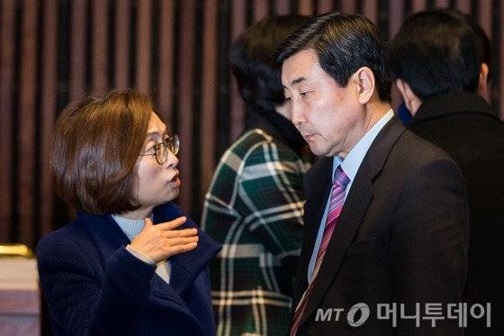 이종걸 더불어민주당 원내대표(오른쪽)와 은수미 의원. 2016.2.29/뉴스1 <저작권자 © 뉴스1코리아, 무단전재 및 재배포 금지>