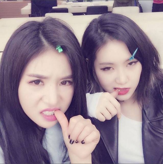 피에스타 차오루(왼쪽)와 예지 사진=차오루 인스타그램