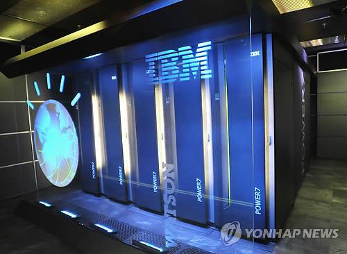 인간 퀴즈왕과의 대결에서 이겨 명성을 날린 바 있는 IBM의 슈퍼컴퓨터 '왓슨'. [ AP=연합뉴스 자료사진 ]