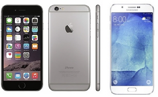 애플 '아이폰6', 삼성 '갤럭시A8' ⓒ 각 사 제공