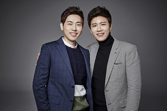 두스타의 김강(왼쪽)과 진해성(오른쪽)