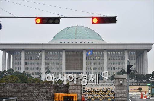 여의도 국회의사당의 모습.