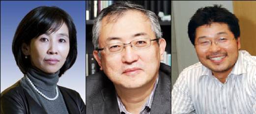 왼쪽부터 양윤선 메디포스트 대표, 차광렬 차병원그룹 회장, 김홍국 가비아 대표 / 각사 제공