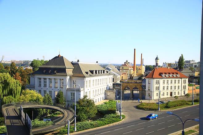 필스너 우르켈이 태어난 플젠스키 프라즈드로이 양조장 전경.