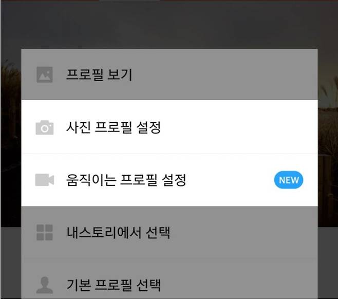 마지막으로 카카오스토리 프로필 사진을 카카오톡으로 보내준다 [사진 출처=카카오스토리 화면 캡쳐]