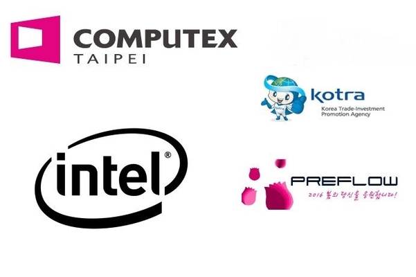 ’프리 컴퓨텍스 2016 인사이트 셰어링’에는 컴퓨텍스 주최사인 TAITRA, 인텔, KOTRA, 프리플로우 등이 참석해 ICT 분야 트렌드와 성장동력을 모색합니다. / 로고 각사 홈페이지