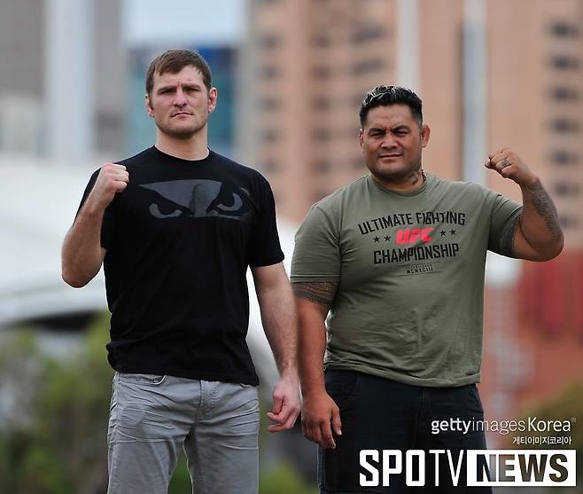 ▲ 스티페 미오치치(왼쪽)는 브록 레스너와 싸우면 무조건 이긴다고 자신했다. ⓒGettyimages