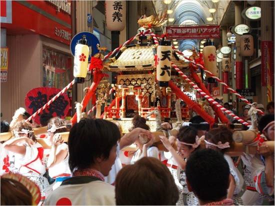 일본 3대 마츠리 중 하나인 오사카 텐진 마츠리. (사진=flickr_kentaro ohno 제공)