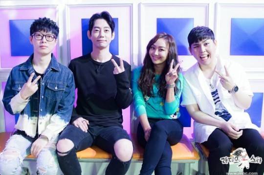 하현우, 테이, 효린, 한동근/사진제공=MBC 트위터