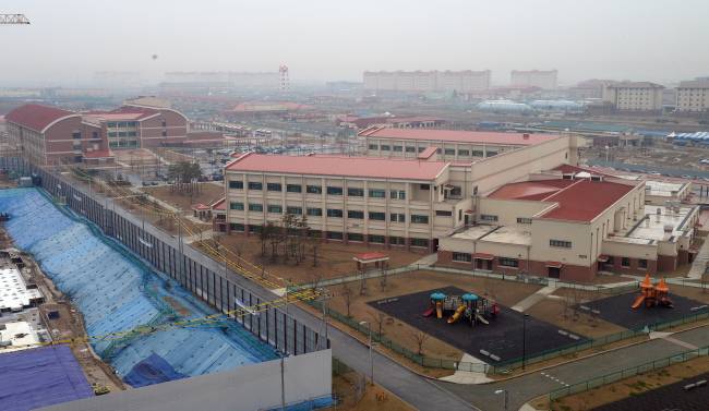 평택 미군기지 캠프 험프리스 공사가 진행되고 있다. 사진=안훈 기자/rosedale@heraldcorp.com