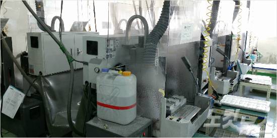 메탄올 중독 사고가 발생한 작업 현장. CNC 절삭공구 냉각제로 메탄올이 사용됐다. (사진=자료사진)