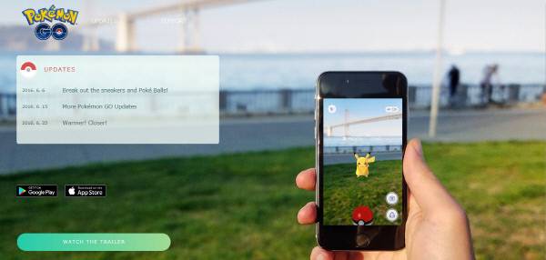 ‘포켓몬 GO’ 이용자가 스마트폰 지도에 나타난 장소를 찾아가 화면을 갖다대자 수집 가능한 포켓몬이 나타났다.  ‘포켓몬 GO’ 홈페이지