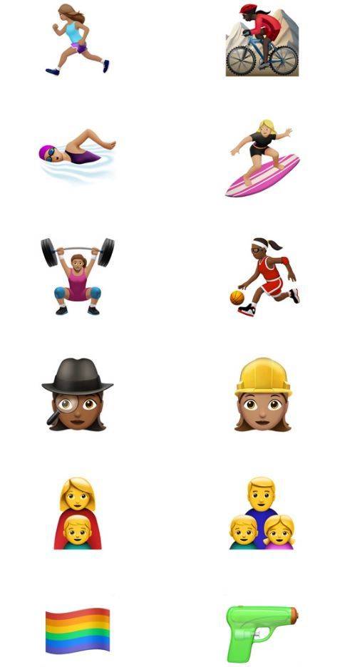 애플이 iOS10 운영체제에 새롭게 추가하는 이모지들. [사진 애플]