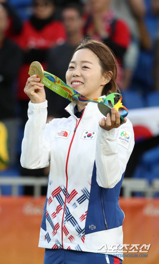 [리우포토] 장혜진, 아름다운 금빛 미소!