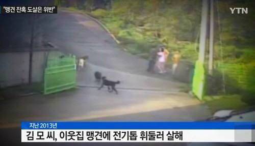 진돗개 공격하는 ‘로트와일러’ 기계톱으로 중인 50대 ‘혐의 전부 유죄 선고’