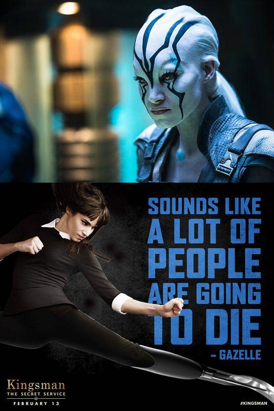 킹스맨 의족녀 가젤, 스타트렉 비욘드 제이라